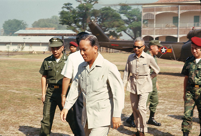 Saigon Feb 1969 - The top leadership were assembled to review plans for defending Saigon if there were a repeat of Tet, 1968.