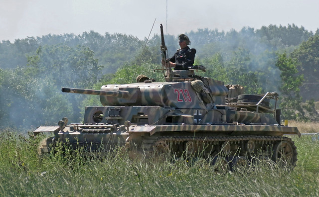 Panzer III replica moves up - lightened