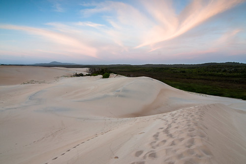 sunrise landscape sand dune australia nsw hungryhead hatheadnationalpark