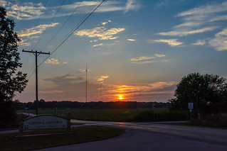 Sunset along Tingler Road