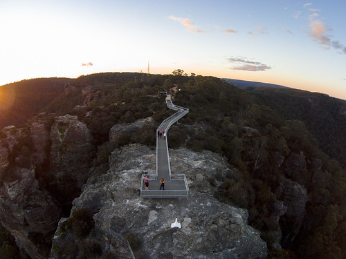 sunset sky image lookout aerial vision valley phantom hartley drone lithgow dji