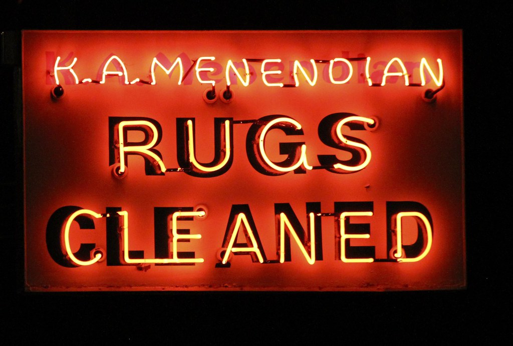 Clean Rug Sign Everlasting neon. | They clean rugs. And this neon sign has … | Flickr