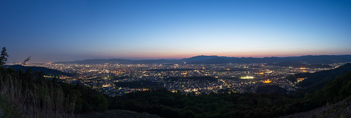 2014 京都府 京都市 日本 大文字 大文字山 風景 夕焼け twilight landscape japan nikond600 panorama パノラマ 空 山 mountain sky kyoto