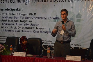 Prof. Robert Rieger, PhD, from National Sun Yat Sen University, Taiwan as keynote speaker of ICNERE and EECCIS 2016.