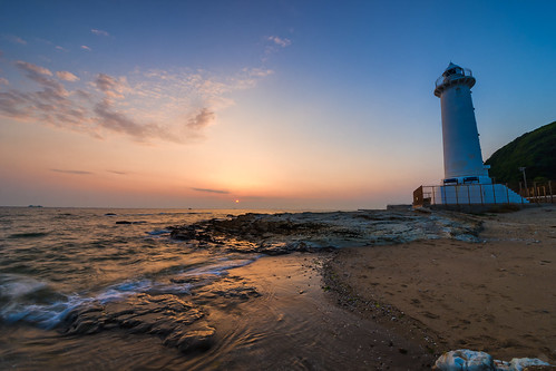 sunset sky cloud lighthouse seascape beach japan landscape twilight day sony horizon sigma gradation 1224mm 南知多 minamichita slta99v pwpartlycloudy 野間崎灯台 nomatoudai