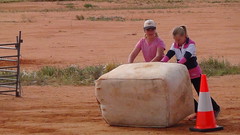 DSC06939 Wool bale race by local kids