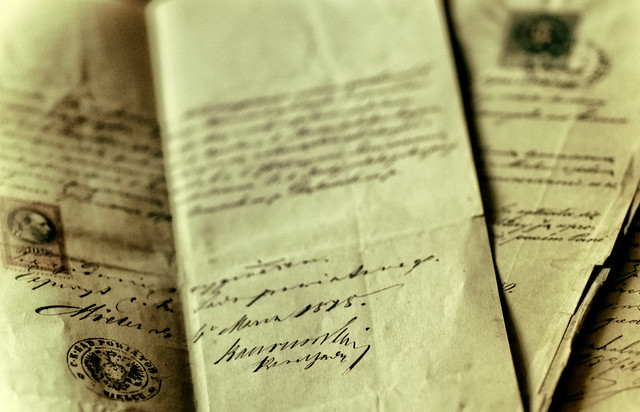 old grandgrandmother documents, Poland, about 1870