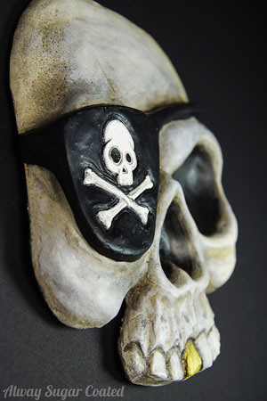 Paper-Mache Pirate Skull