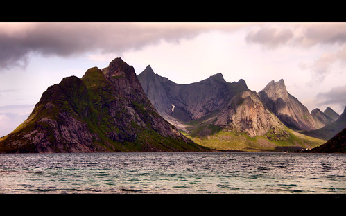 Lofoten - Reine - Norwegen - Norway - Norge by gurou45, travel sunset sea summer mountain seascape norway trekking landscape norge reisen meer europa europe