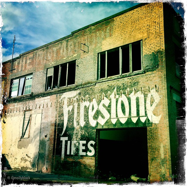 Firestone ghost sign & more on vacant building