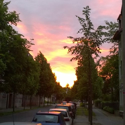 #sunset #Lutherstadtwittenberg #Wittenberg #Lutherstadt #Sonnenuntergang by masineblau, square squareformat iphoneography instagramapp uploaded:by=instagram foursquare:venue=4e0209987d8bea