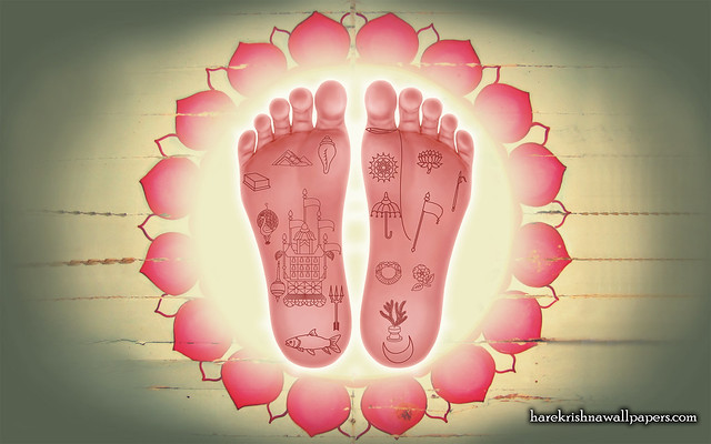 Srimati Radharani Lotus Feet Wallpaper (001)