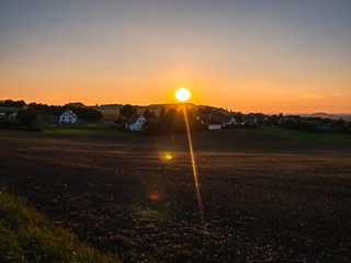 Sonnenuntergang in Huisheim