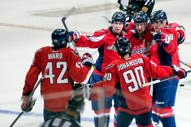 Capitals Celebrate a Power Play Goal