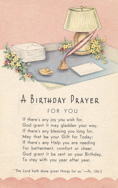 A Birthday Prayer For You