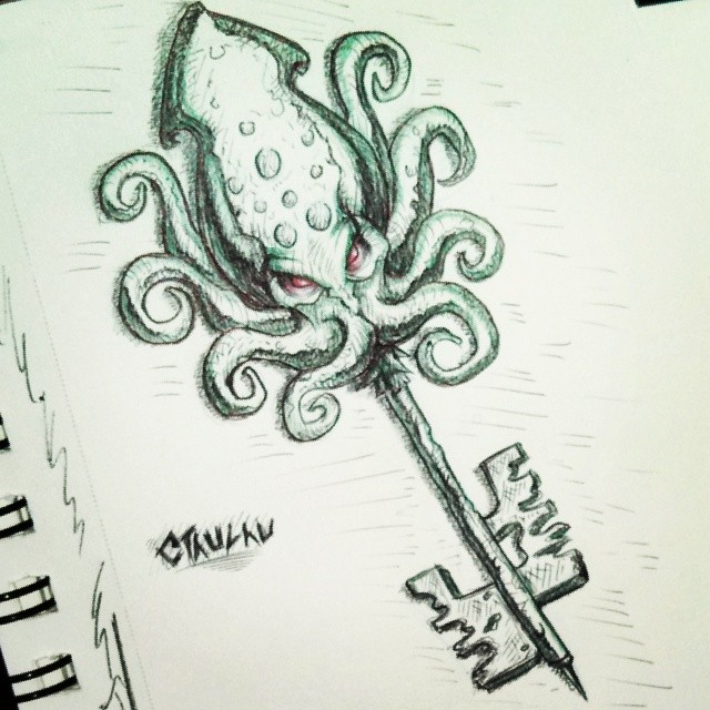 The #cthulhu #key... random sketch idea based on #HPLovecr… | Flickr