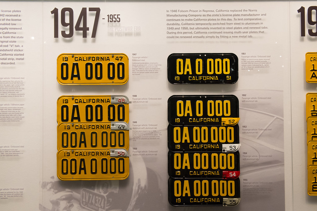 California License Plates 1947-1955 | In 1946 Folsom Prison … | Flickr