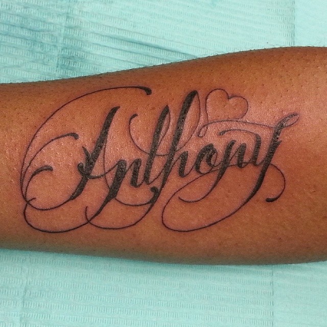 script #tattoo #anthony
