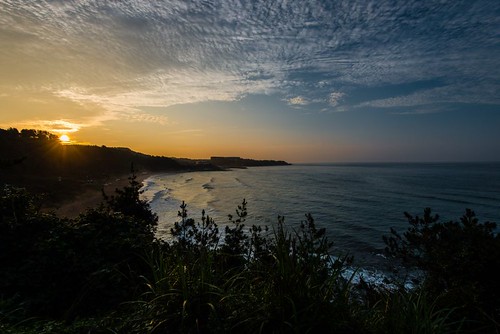 2012 d800 hotelhyattjeju jeju july korea nikon sunrise clouds beach sea seogwiposi jejudo south