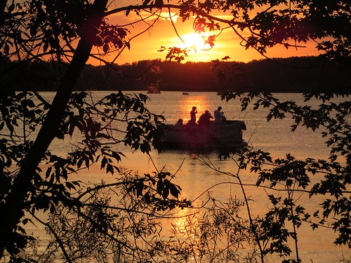 sunset lake minnesota landscape fishing profile pinecity pokegema pinecounty