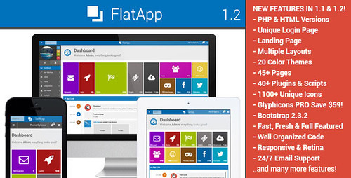 FlatApp - Themeforest Premium Admin Dashboard Template | by RKDownload