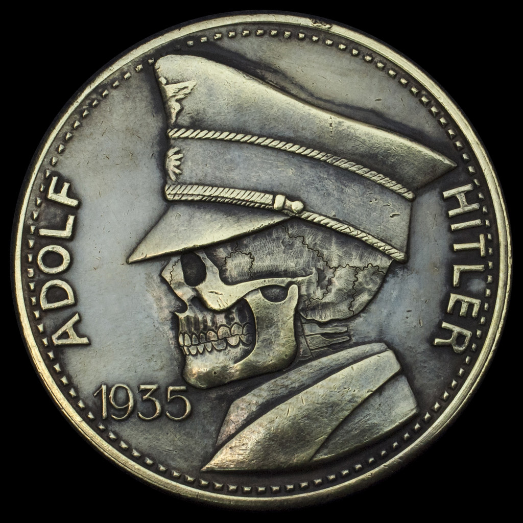 Золото второй мировой. Монета с Адольфом Гитлером. Монеты 3 рейха с изображением Гитлера.