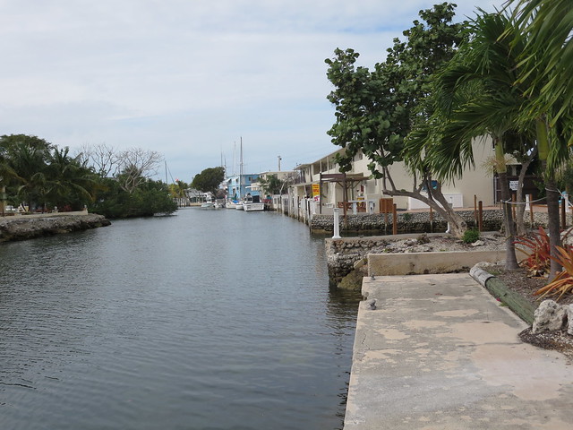 Creek in Tavernier, with our hotel on the right