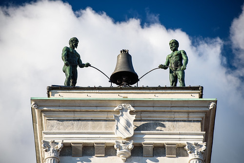 Udine - Piazza Libertà - Loggia di San Giovanni - Torre dell'Orologio - i due Mori