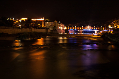nightphotography bridge river riverside bulgaria coveredbridge lovech