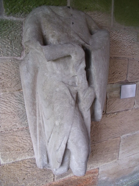 Remains of knightly effigy