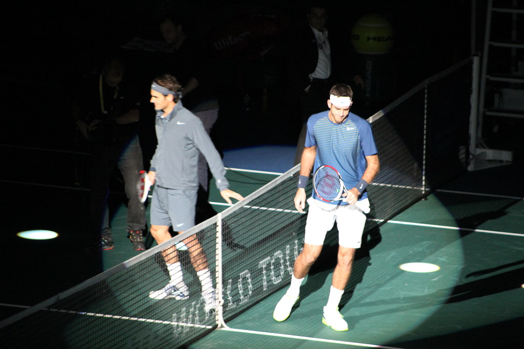 Roger Federer and Juan Martin Del Potro