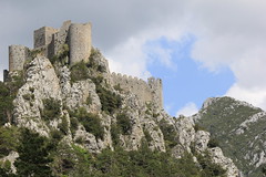The ruined Cathar fortress of Puilaurens