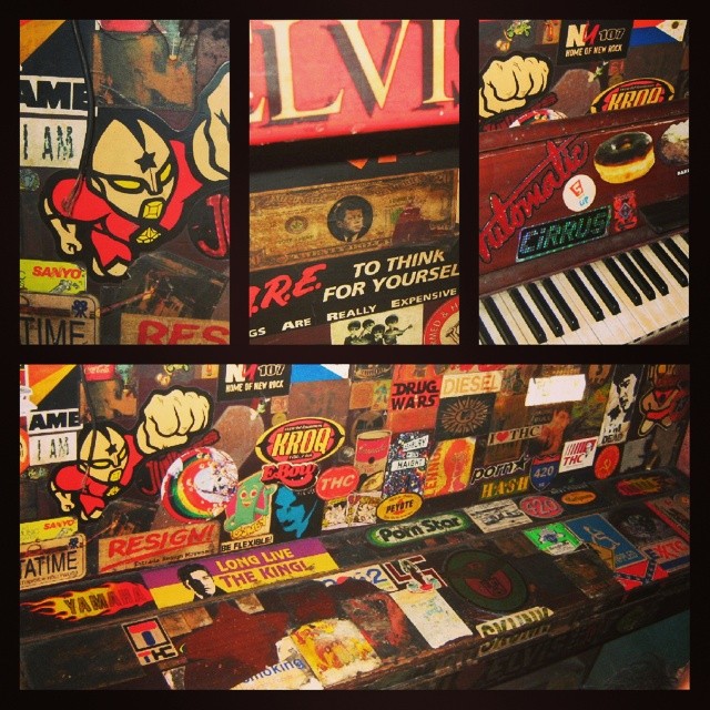 the sticker happy piano @ 70s Bistro #tbt #throwbackthursd… | Flickr