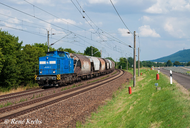 204 022 (22.07.14) mit DGS 95468 (L.-Plagwitz-Nordhausen) in Berga-Kelbra