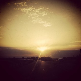 #sunset #ontheroad #summer #salento #highway #way #home #lecce