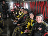 The six crew members of the Hawaii Space Exploration Analog and Simulation mission emerged from the dome where they have been isolated for eight months.

The crew celebrated with a tandem parachute dive with the U.S. Army Golden Knights parachute team.