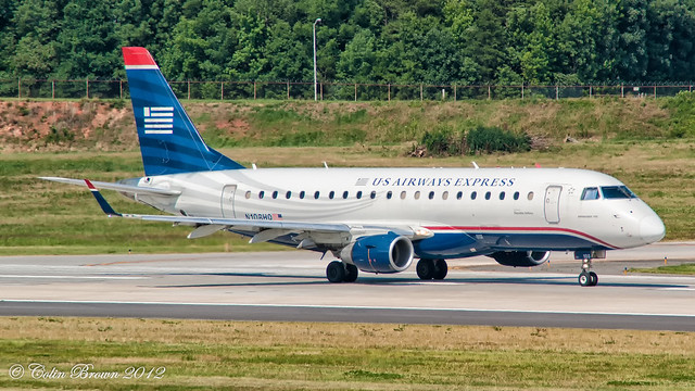 N108HQ - Embraer ERJ-175LR - US Airways Express