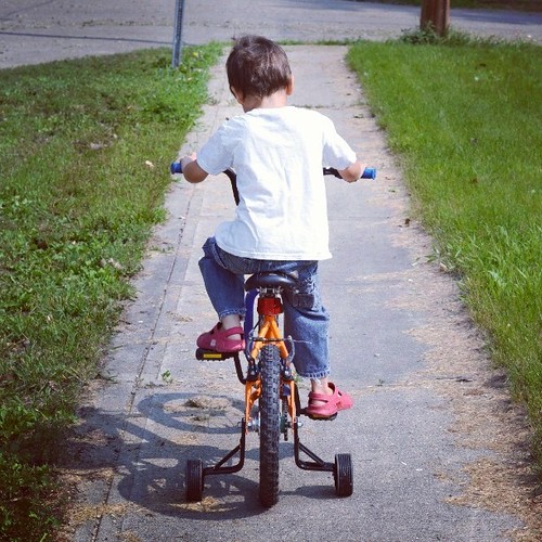 Learning to #ride a #bike! Now this is #summer! #snapshareprint #boys #kidsofinstagram | by MommyKatandKidsBlog