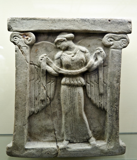 Crowning glory: terracotta altar with winged Nike from Locri