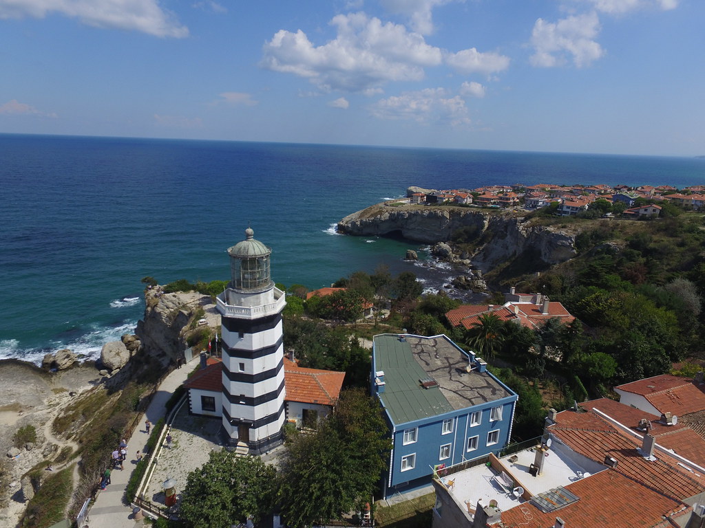 Şile lighthouse from the air