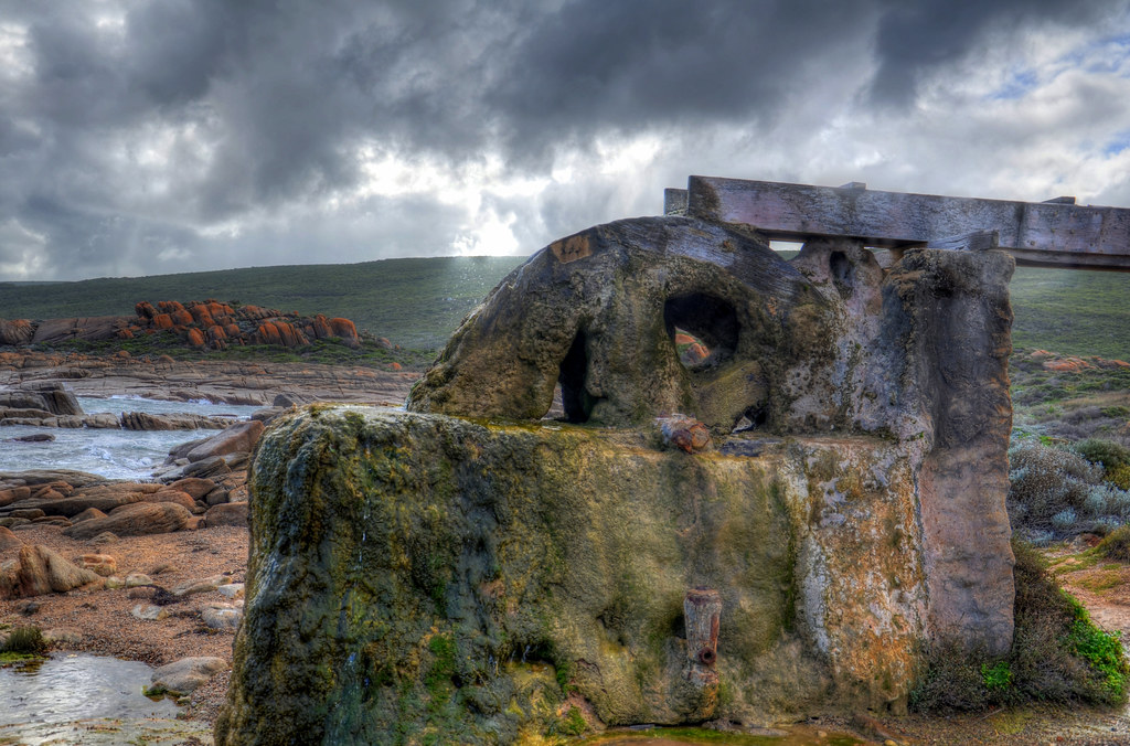 The old waterwheel at Cape Leeuwin
