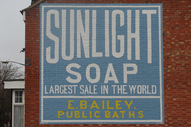 Old soap sign still kept going