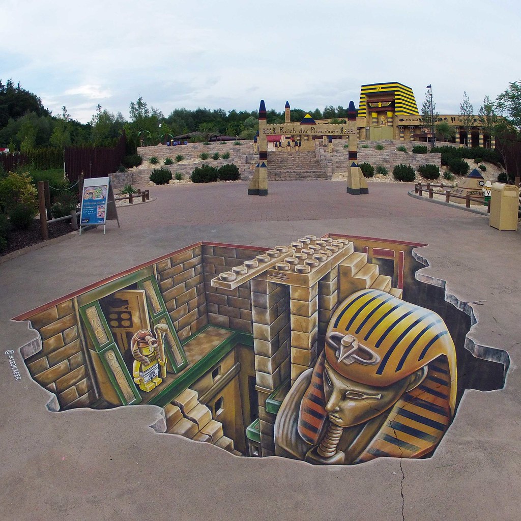 3d painting legoland | 3d street art with Egypt theme for Le… | Flickr