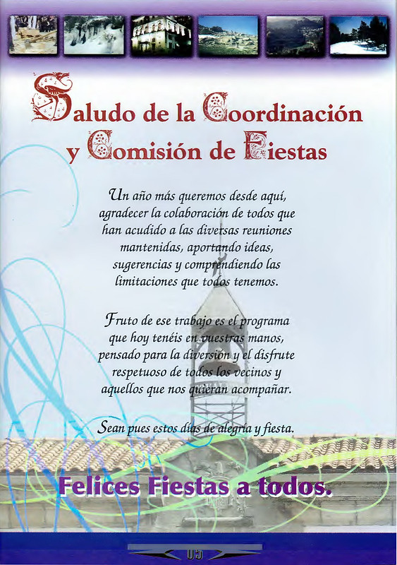 Programa Fiestas de San Lorenzo Año 2006