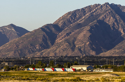 TRAX FrontRunner and Mount Olympus by Photo Dean, Bluffdale in the Salt Lake Valleyusa mountains landscape photography utah ut sunsetlight 2014 saltla