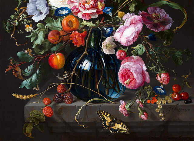 Jan Davidsz. de Heem, Blumenvase (A vase of flowers) Detail