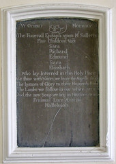 the funerall epitaph upon Mr Salletts five children