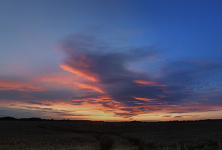 Towton Battlefield sunset