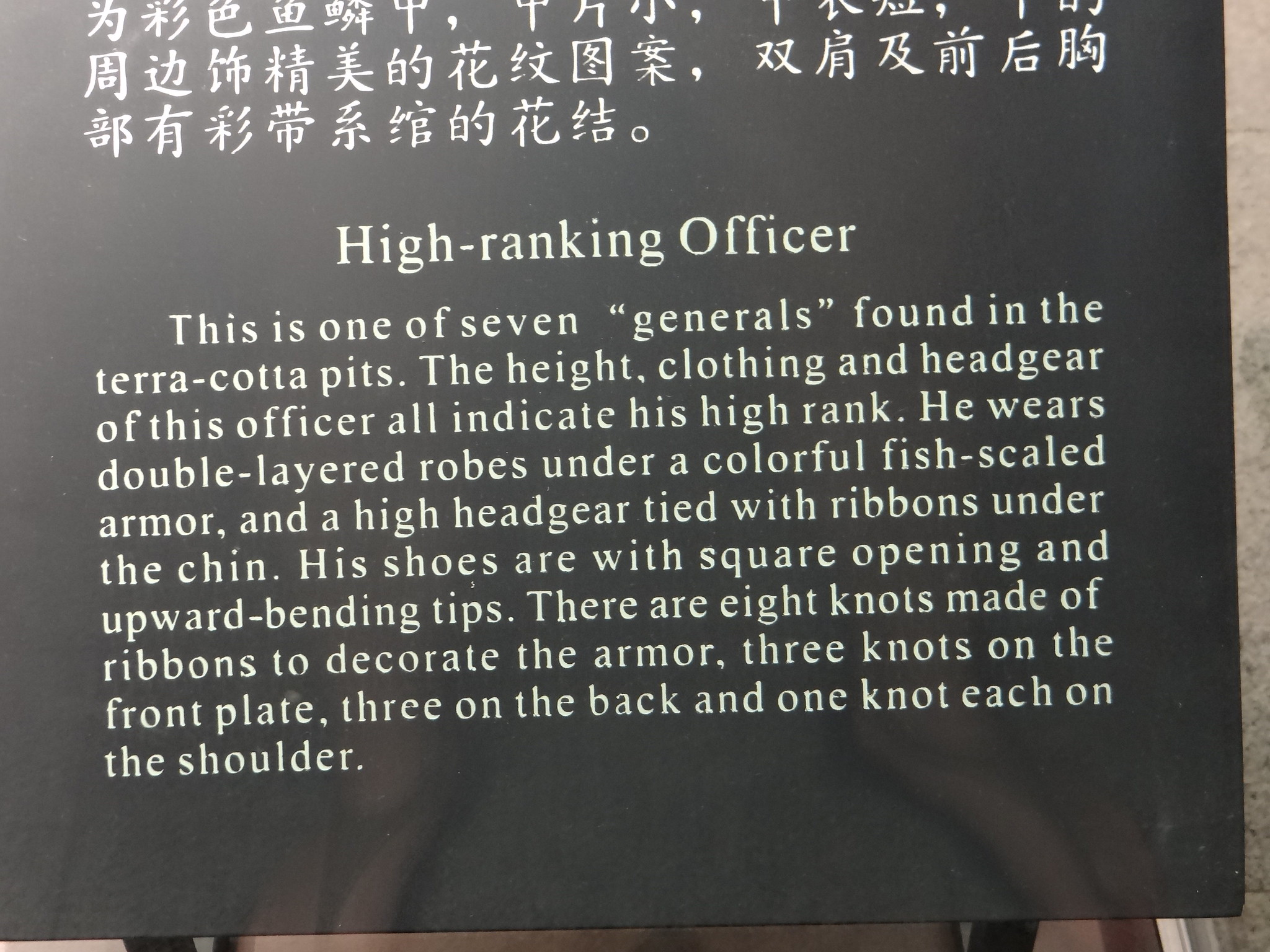 High Ranking Officer Description