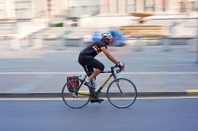 Sunday rider, Trafalgar Square